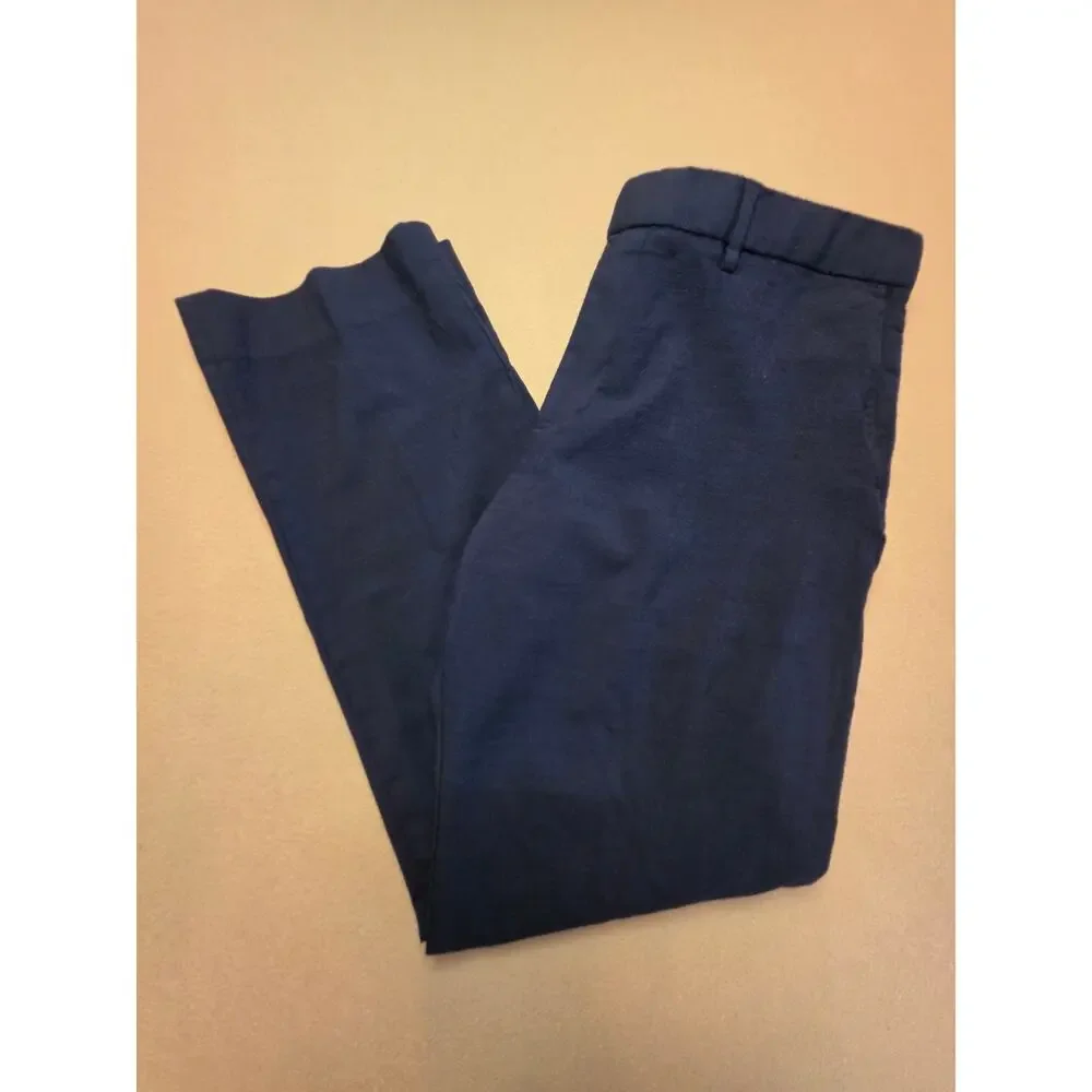 Banana Republic Slim Fit Marzotto Italian Wool Dress Pants Navy Blue Sz 34x32